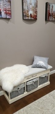 Обувница Secret De Maison «Seige» (Сьеж) SH-82301 с 3-я корзинами и ящиком (Белый) в Санкт-Петербурге фото покупателя №2