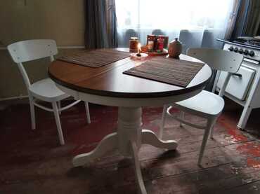 Стол «Navarrese» (mod. E-R36R+12AV NMO-2A) (дуб+кремовый) в Санкт-Петербурге фото покупателя №3