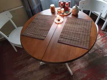 Стол «Navarrese» (mod. E-R36R+12AV NMO-2A) (дуб+кремовый) в Санкт-Петербурге фото покупателя №2